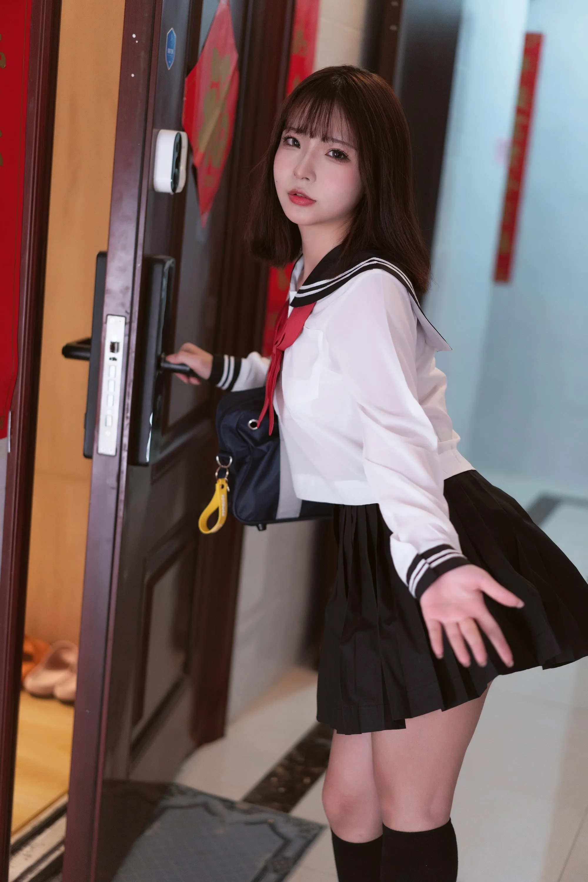 yuuhui玉汇 – NO.040 约会我的女学生 [101P]插图9